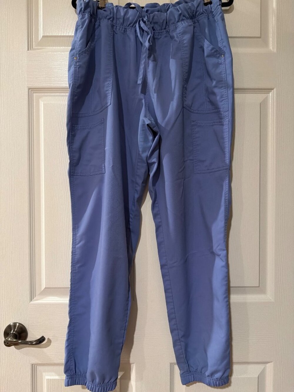 Scrubstar Womens Ciel Blue Scrub Pants XL Elastic Waist Jogger Style